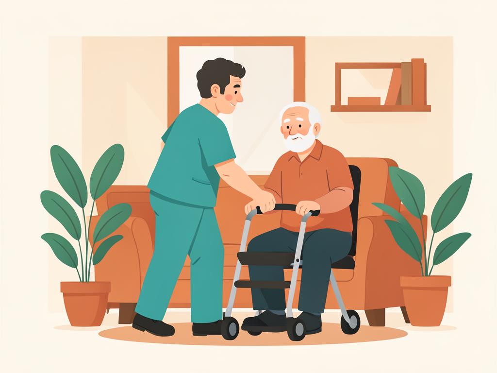 Illustration representing home-care agencies